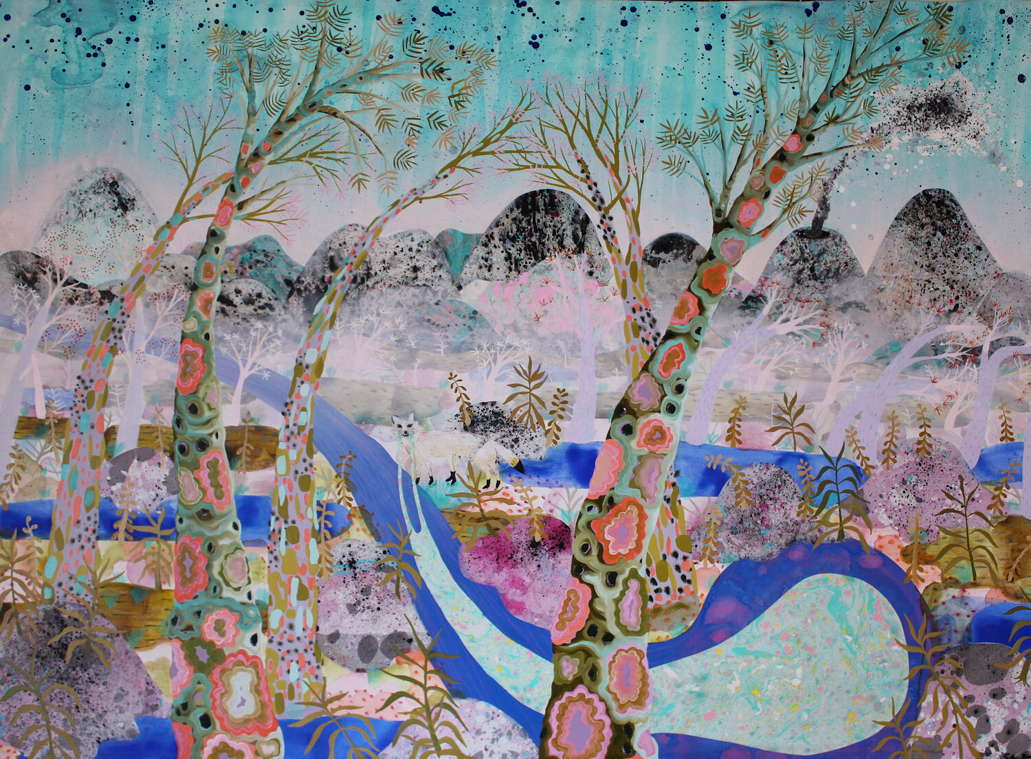 Lupo Spezzato Sofia Battisti Original painting for sale