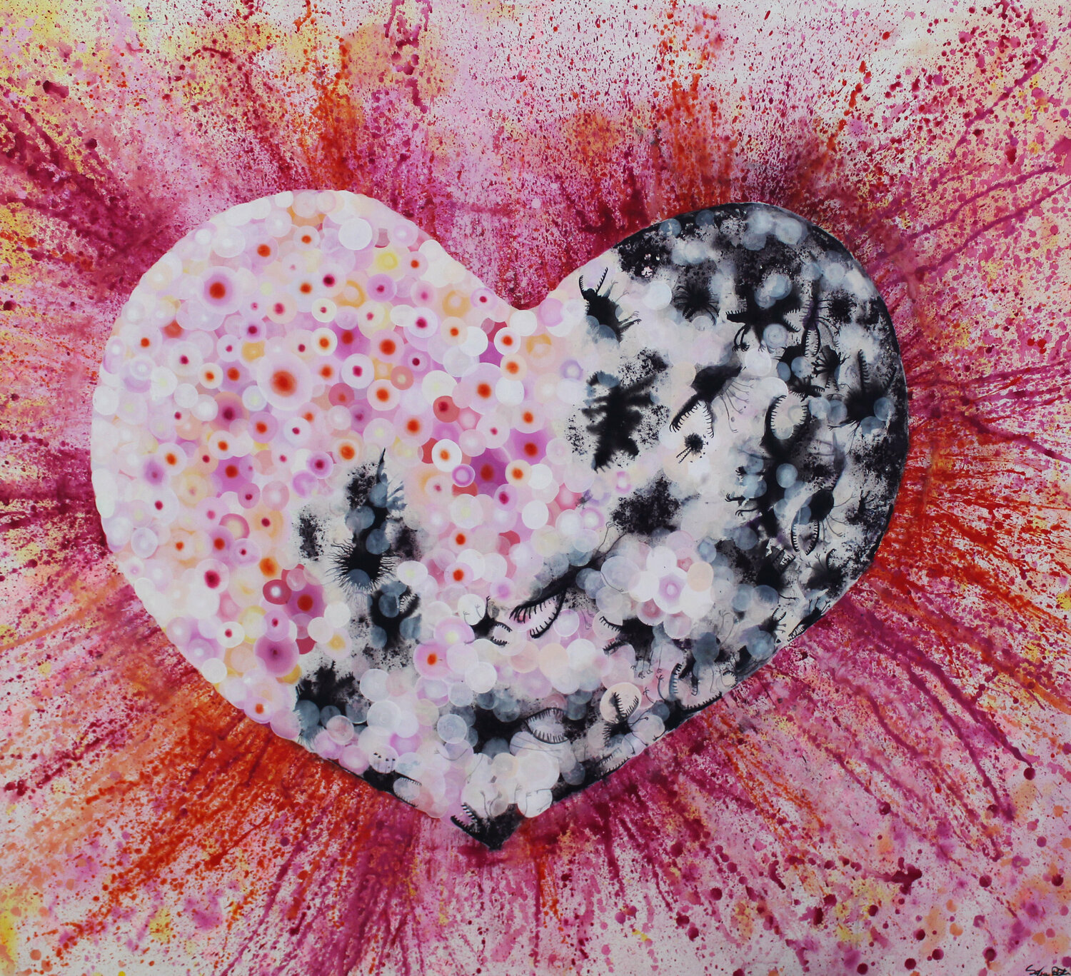 Cuore Sofia Battisti Original painting for sale