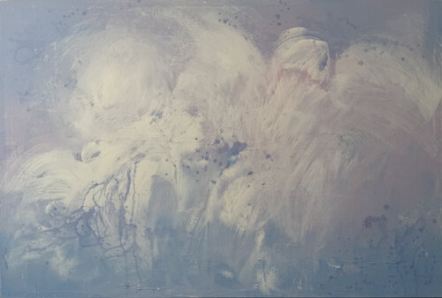 Head in the Clouds no4 by Kathleen Rhee, Painting for Sale on Select