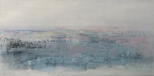 White Wash and Pastel no2 by Kathleen Rhee, Painting for Sale on Select
