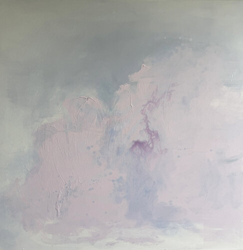 Pastel Cloud Sketch Lavender by Kathleen Rhee, Painting for Sale on Select