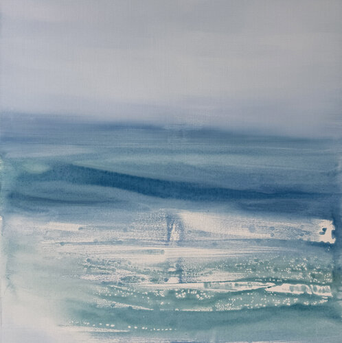 White Wash Surf by Kathleen Rhee, Painting for Sale on Select
