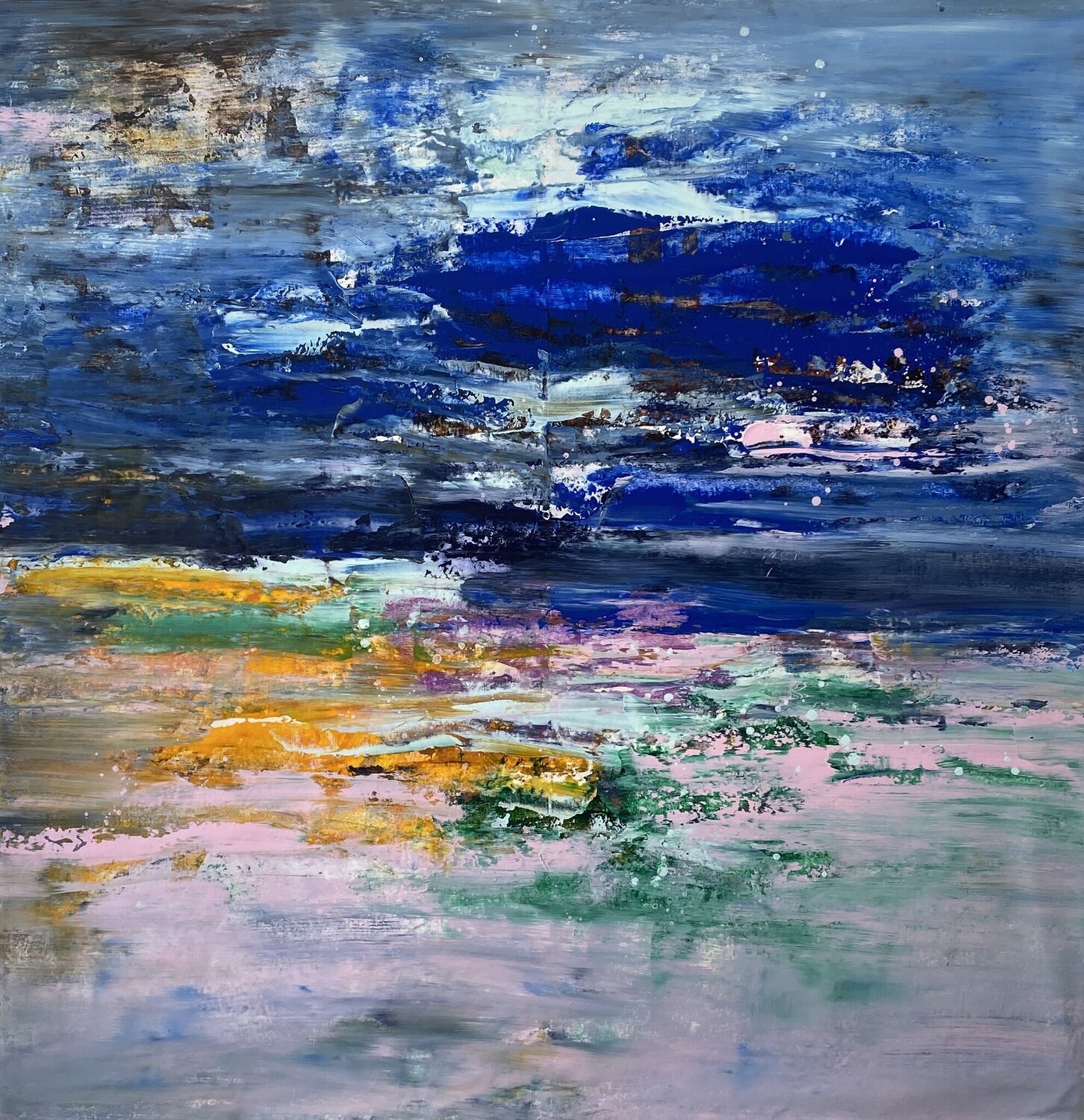 Colour Waves Kathleen Rhee Original painting for sale