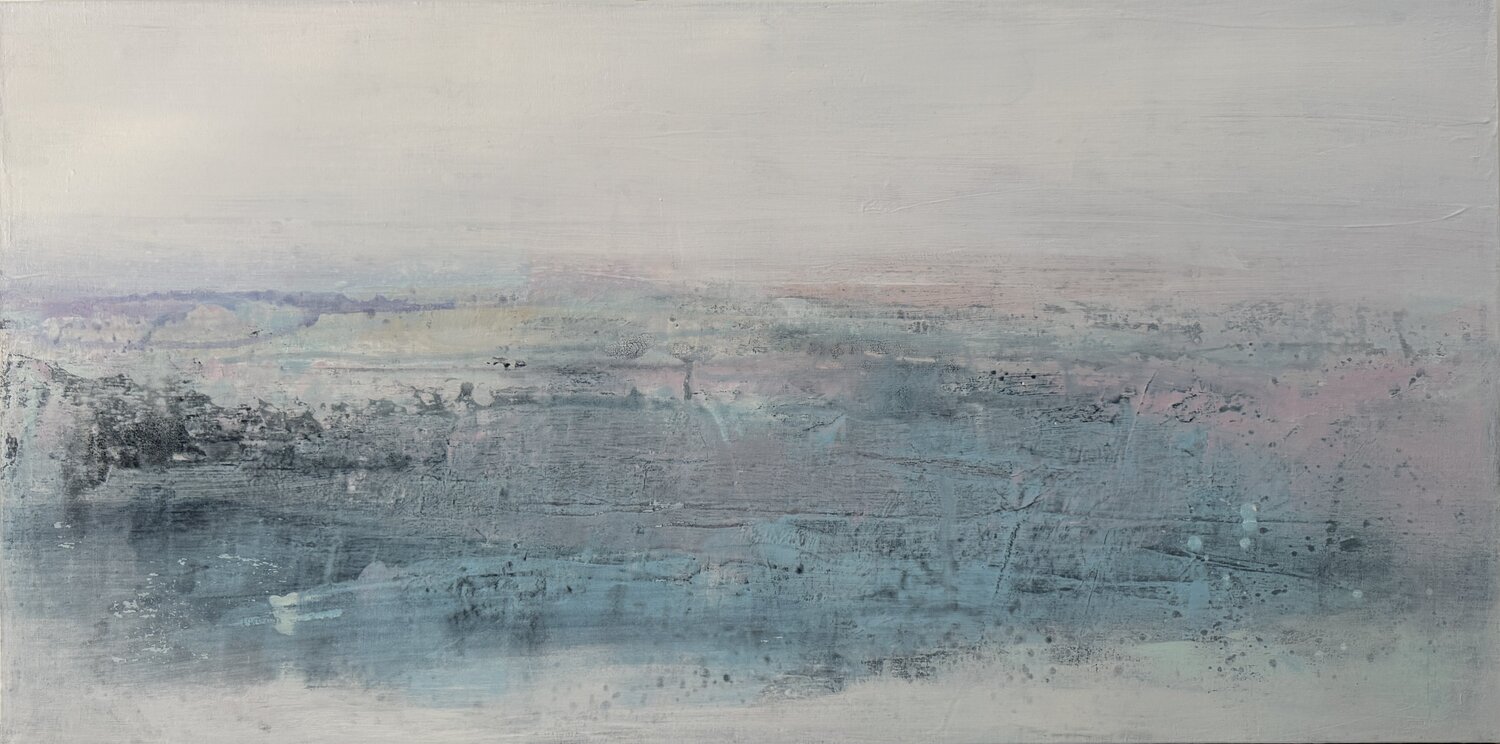 White Wash and Pastel no2 Kathleen Rhee Original painting for sale
