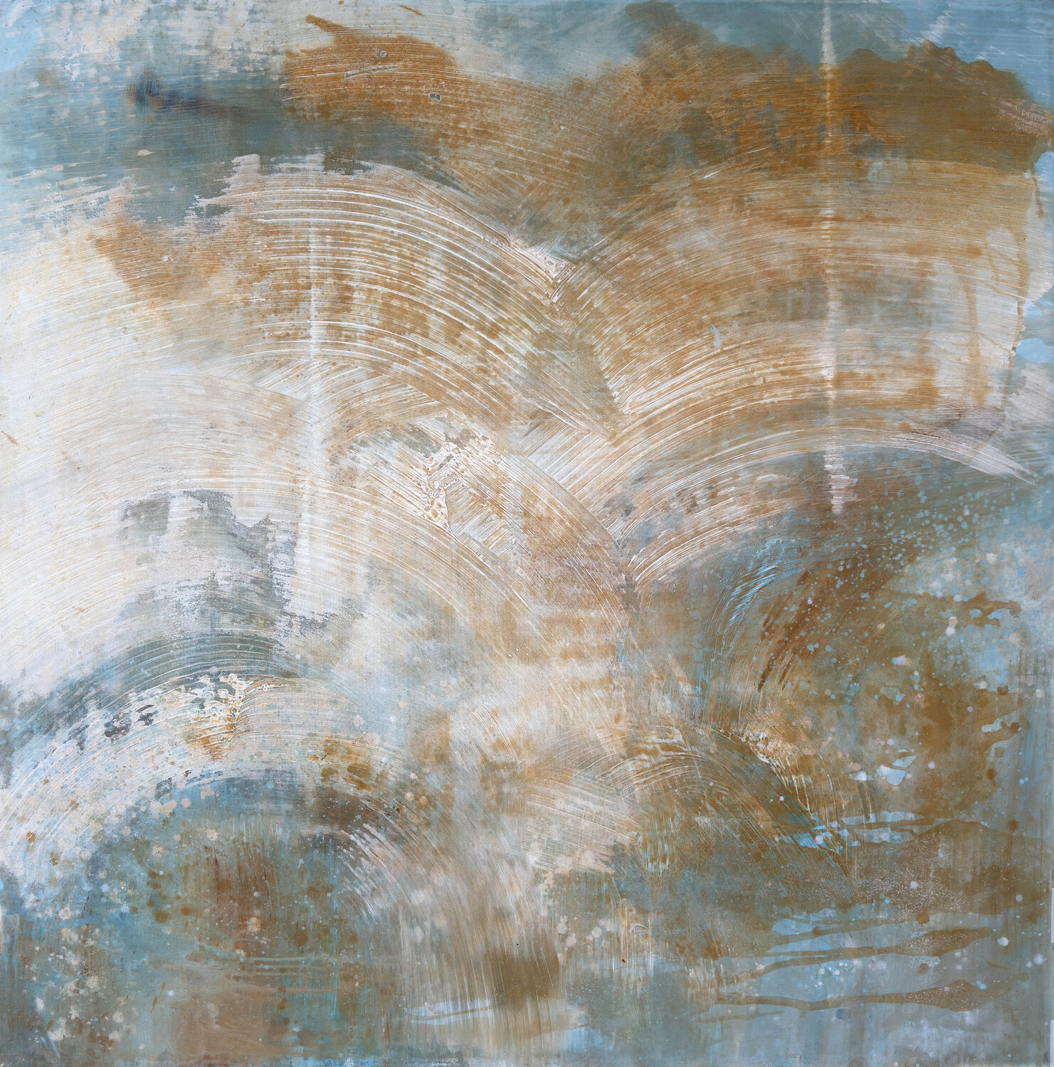 Its all in the detail Aqua Kathleen Rhee Original painting for sale