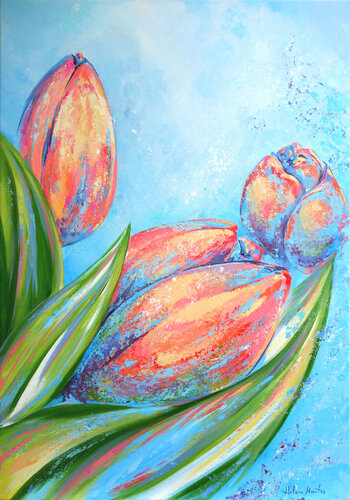 "Flower Power" by Helene Mantei, Painting for Sale on Select
