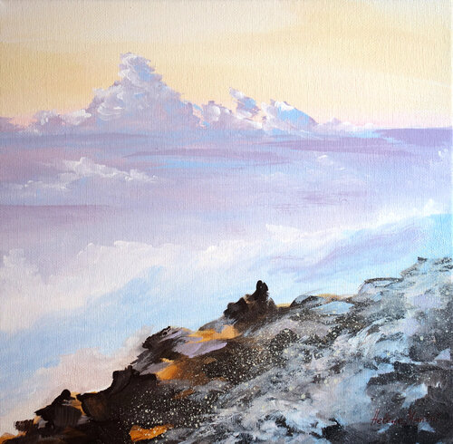 "Über den Wolken #2" by Helene Mantei, Painting for Sale on Select