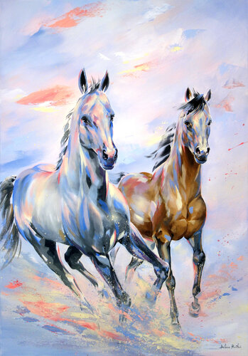 "By your side #2" by Helene Mantei, Painting for Sale on Select