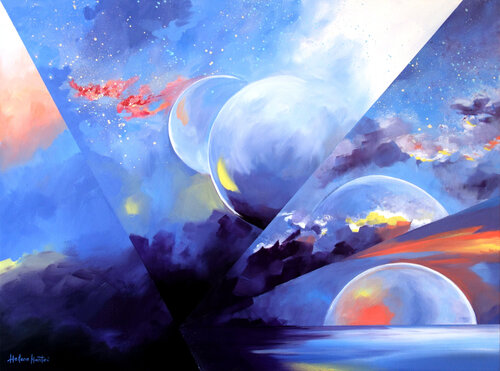 "Time splitter" by Helene Mantei, Painting for Sale on Select