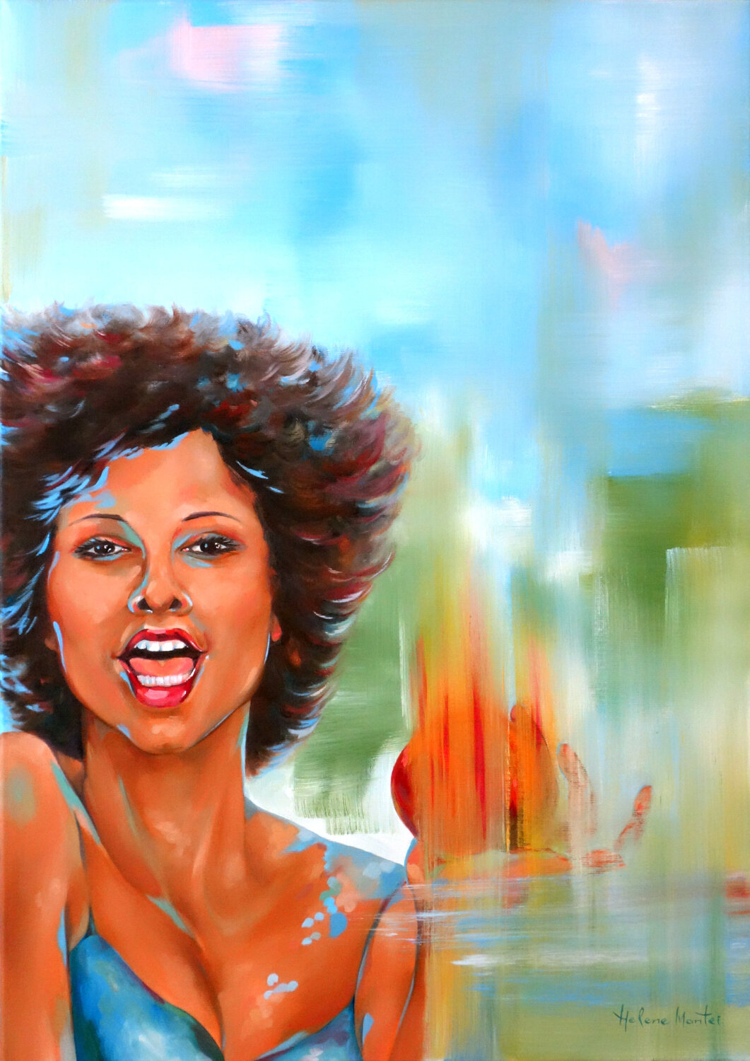"4 seasons: summer" - Jahreszeiten: Sommer Helene Mantei Original painting for sale
