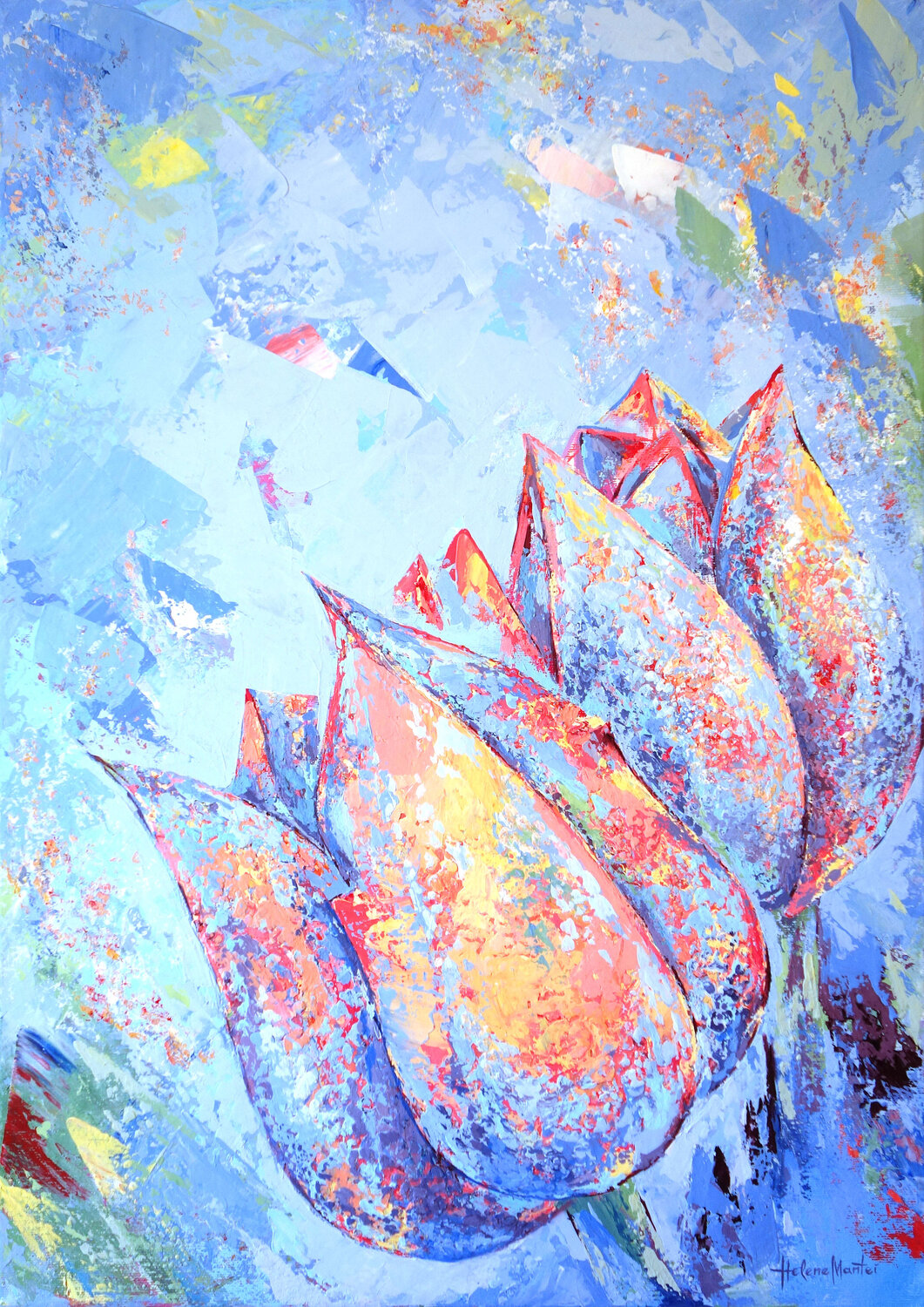 "Spring impressions" Helene Mantei Original painting for sale