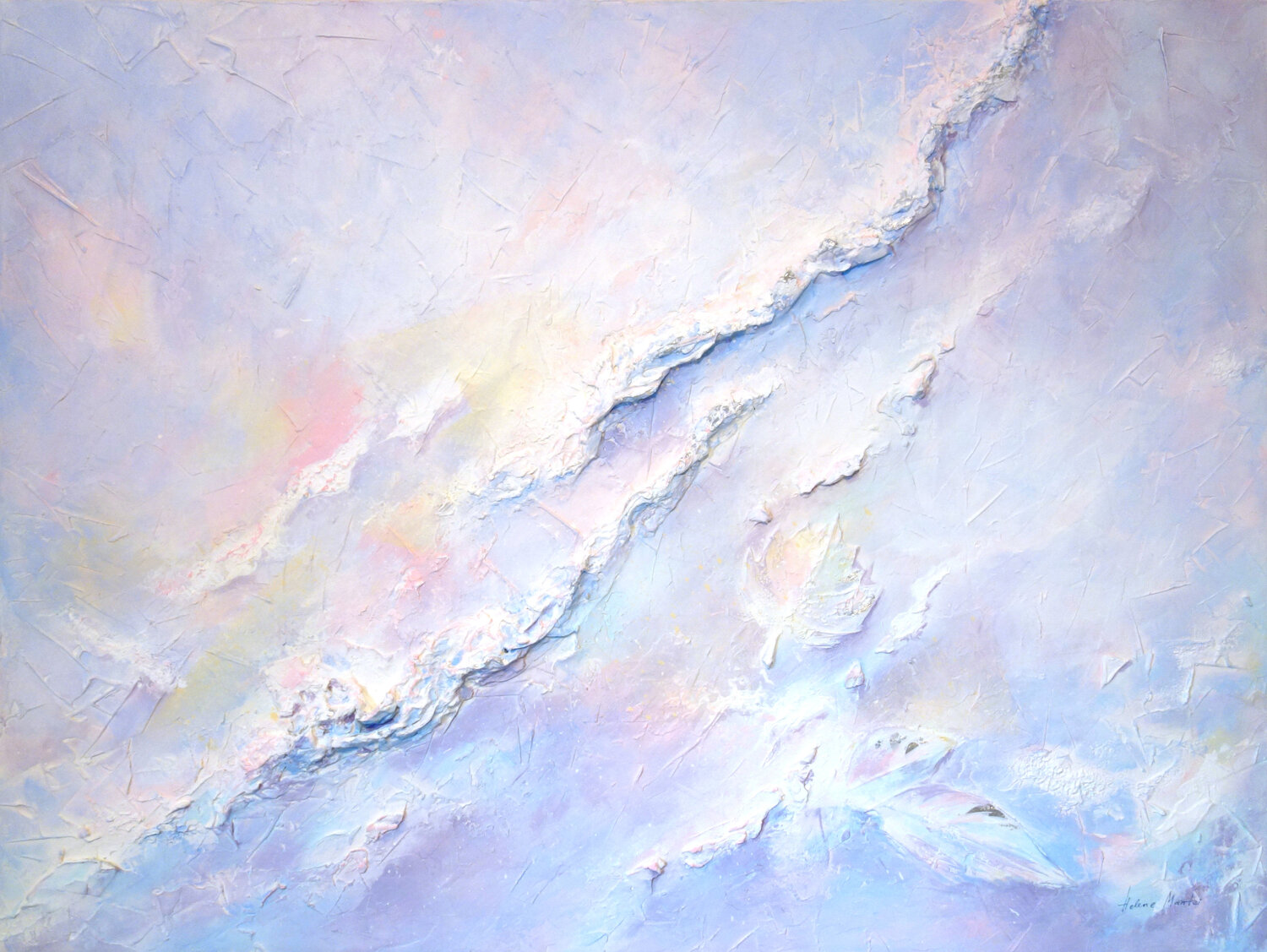 "Frozen earth" Helene Mantei Original painting for sale
