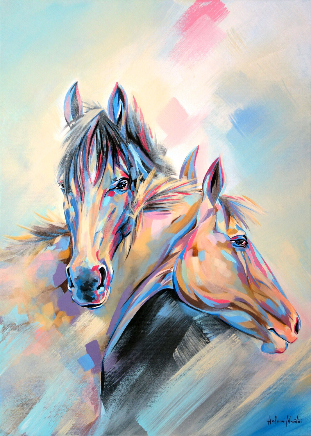 "Open your eyes" Helene Mantei Original painting for sale