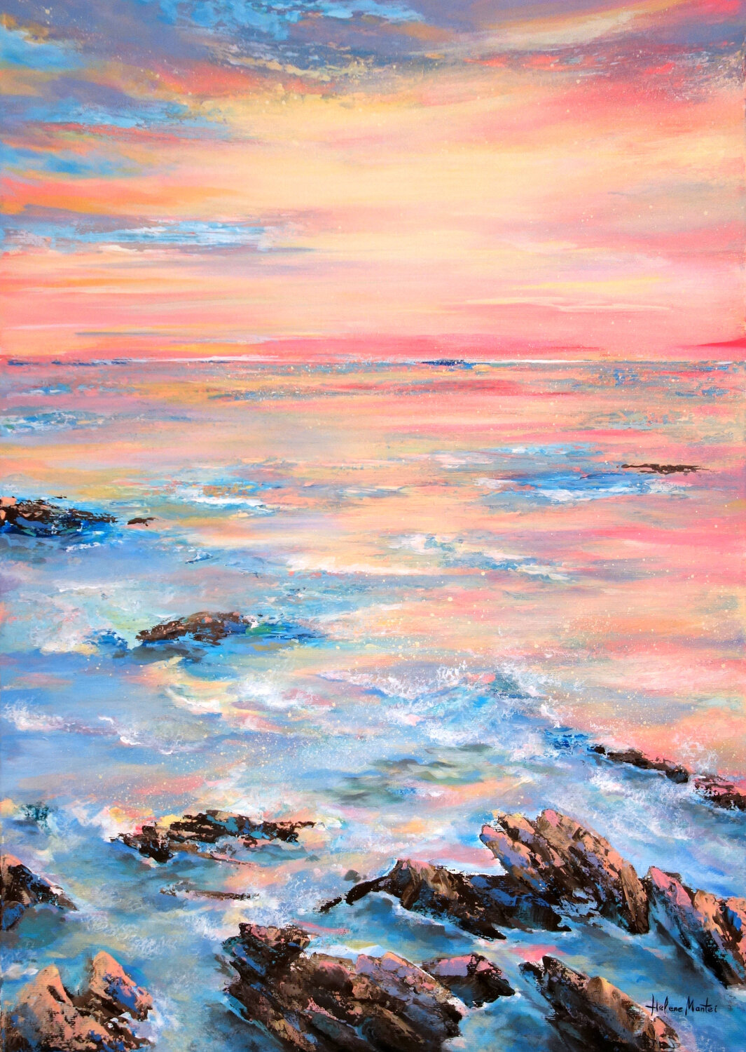"Sunrise... Sunset..." Helene Mantei Original painting for sale