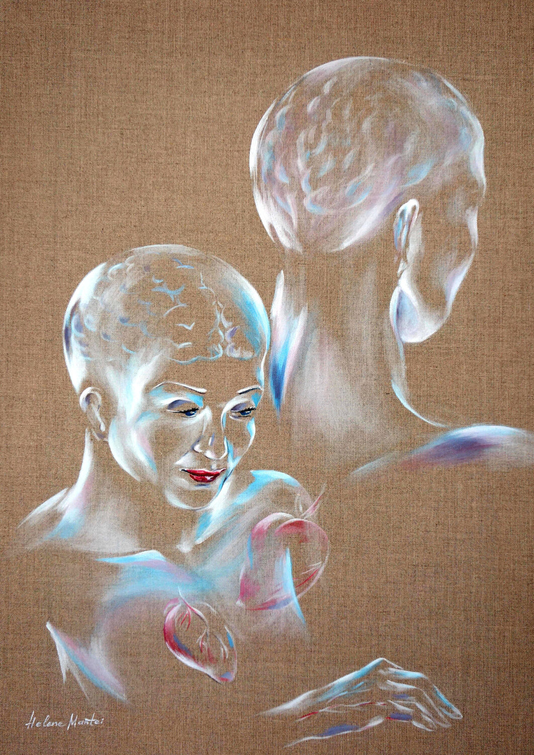 "Humankapital" Helene Mantei Original painting for sale