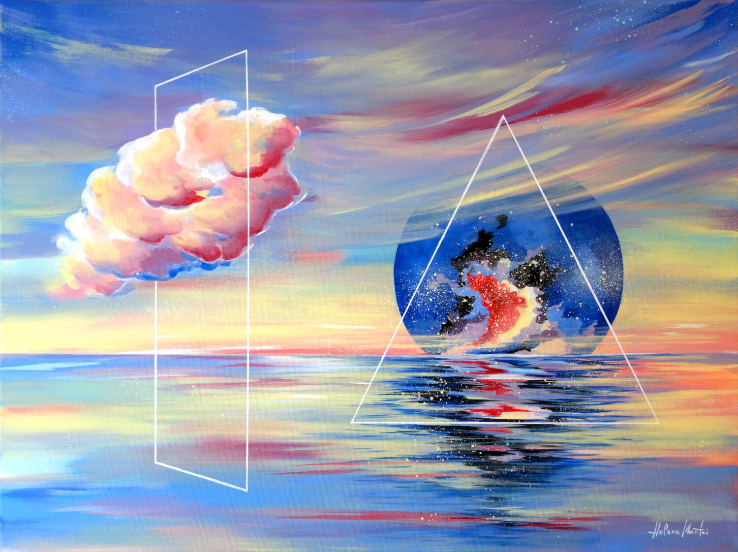 "Exit" Helene Mantei Original painting for sale
