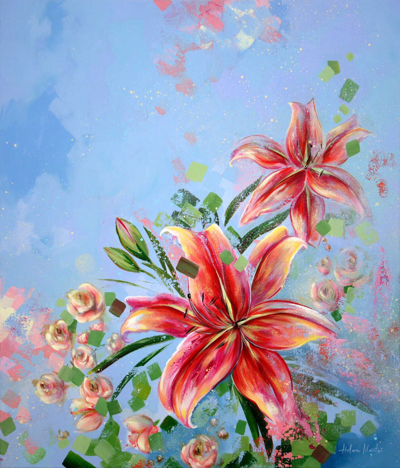 "Summer kaleidoscope" Helene Mantei Original painting for sale