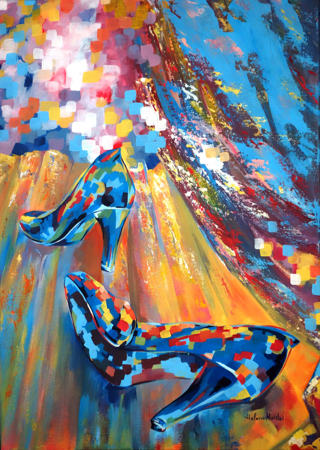 "After the show" - Nach der Show Helene Mantei Original painting for sale