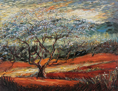 Wait for Spring wind by Quan Le, Painting for Sale on Select
