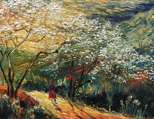 Spring sunshine remaining by Quan Le, Painting for Sale on Select