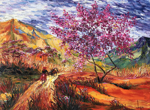 Sun flap Spring by Quan Le, Painting for Sale on Select