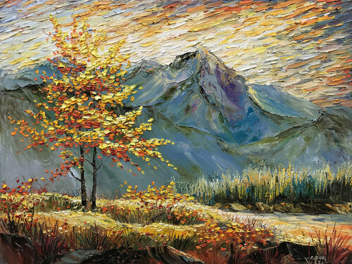 Sunny summer by Quan Le, Painting for Sale on Select