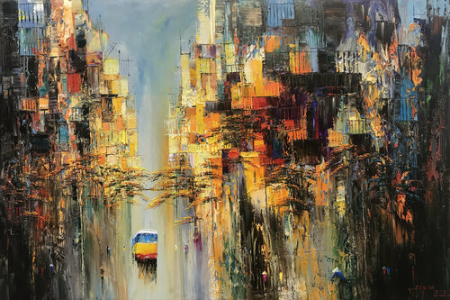 Sunshine flower by Quan Le, Painting for Sale on Select