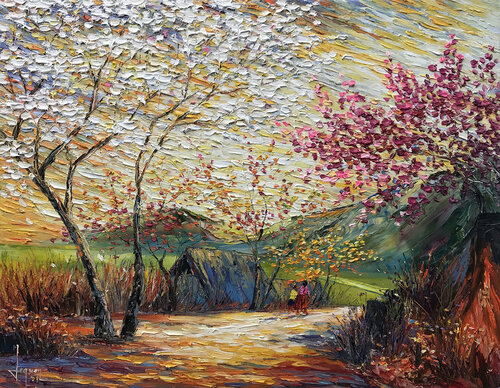 Way home by Quan Le, Painting for Sale on Select