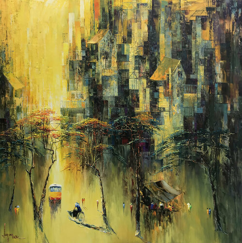 Autumn love song by Quan Le, Painting for Sale on Select