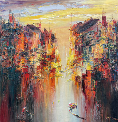 Late autumn sunshine by Quan Le, Painting for Sale on Select
