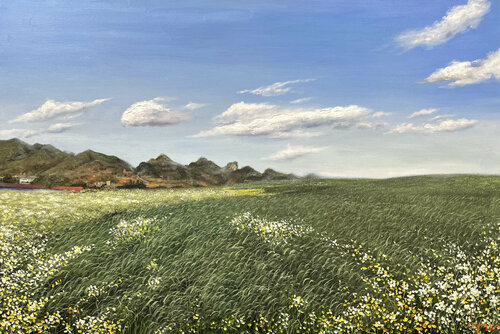 Spring wind is coming by Quan Le, Painting for Sale on Select