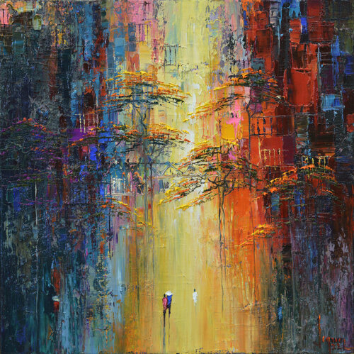 The warm sun shines by Quan Le, Painting for Sale on Select