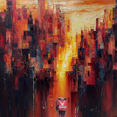Afternoon shadow by Quan Le, Painting for Sale on Select