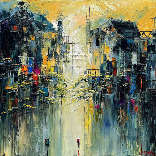 Dawn wakes up by Quan Le, Painting for Sale on Select