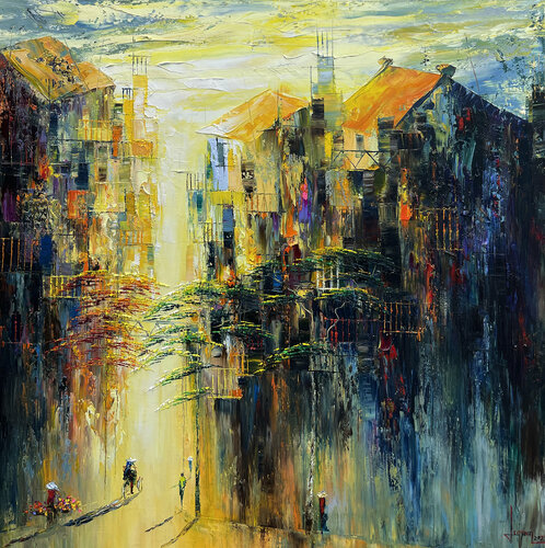 On My Way by Quan Le, Painting for Sale on Select
