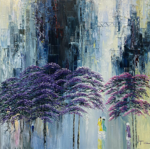 The sky of memories by Quan Le, Painting for Sale on Select