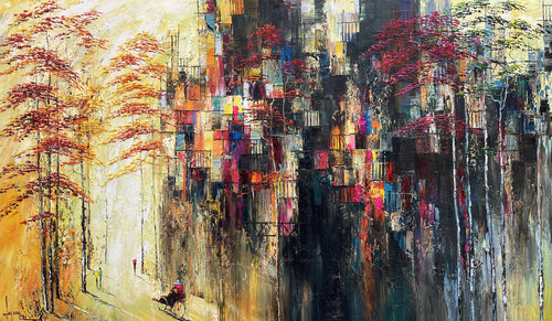 Go towards the sun by Quan Le, Painting for Sale on Select