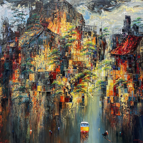 Tropical zone by Quan Le, Painting for Sale on Select