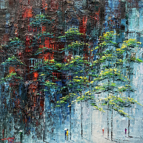 Blue afternoon by Quan Le, Painting for Sale on Select