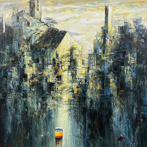 Glossy fall by Quan Le, Painting for Sale on Select