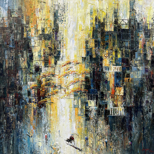 Light sunny afternoon by Quan Le, Painting for Sale on Select