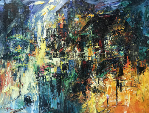 The storm passes by.. by Quan Le, Painting for Sale on Select