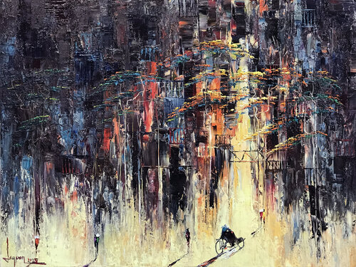 Lovely sun by Quan Le, Painting for Sale on Select