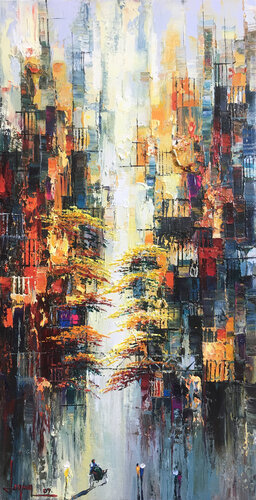 Golden afternoon sun by Quan Le, Painting for Sale on Select