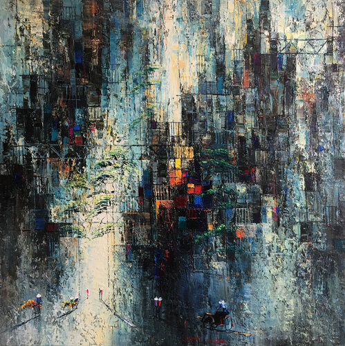 Blue Afternoon by Quan Le, Painting for Sale on Select