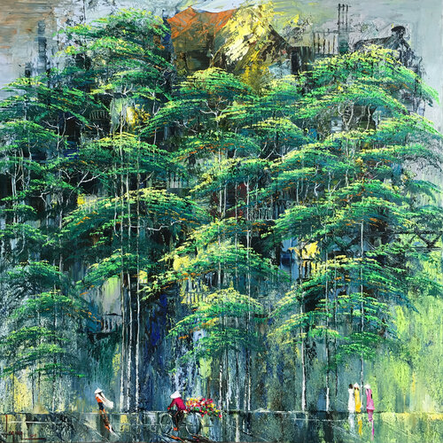 Remaining green space von Quan Le, Malerei kaufen auf Select