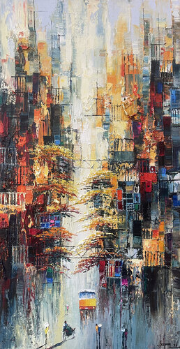 Memory of Autumn in Hanoi von Quan Le, Malerei kaufen auf Select
