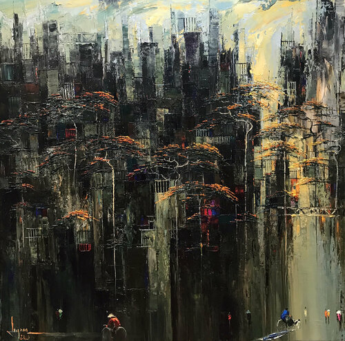 Calling Sunshine by Quan Le, Painting for Sale on Select