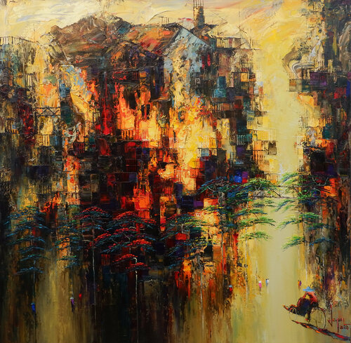 The day sunshine by Quan Le, Painting for Sale on Select