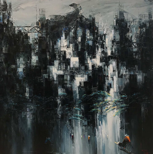 An Early winter by Quan Le, Painting for Sale on Select